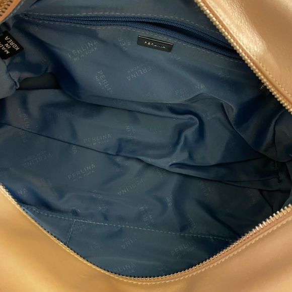 Pearl Pink Leather Shoulder Bag - Picture 4 of 6